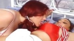 Big Boob Lesbians Sucking Their Tits