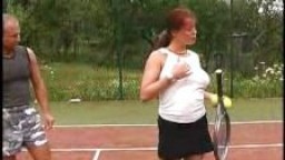 Tennis Game Tits Fuck Threesome